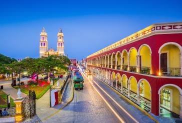 Independence Plaza in the Old Town of San Francisco de Campeche
